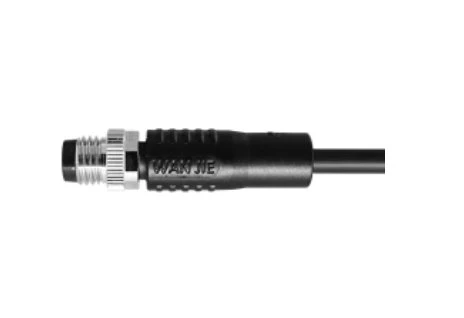 M8 isane sirge varjestamata A-kodeering 3PIN PUR 2.0M M8X1.0